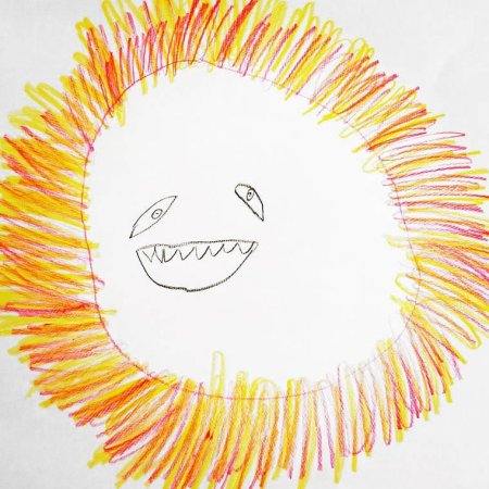 Солнышко из карандашей