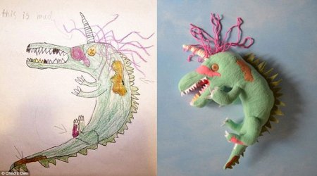 Необычные игрушки по эскизам детей