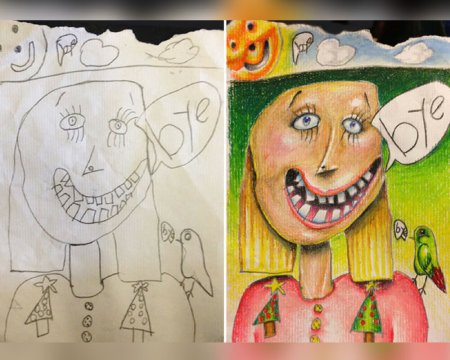 Смешные детские рисунки