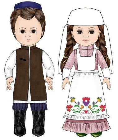 Татарский национальный костюм для детей