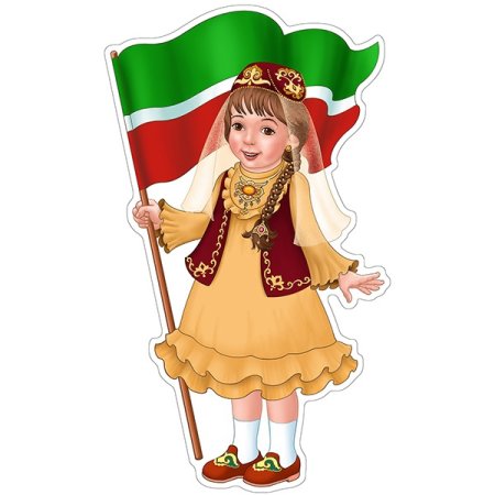 Девочка в татарском национальном костюме