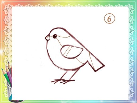 Рисование воробья