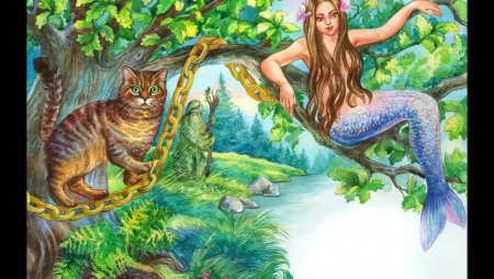 Руслан и Людмила у Лукоморья дуб зеленый