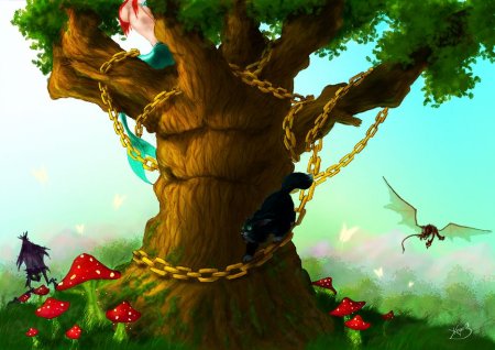 Сказка у Лукоморья дуб зеленый