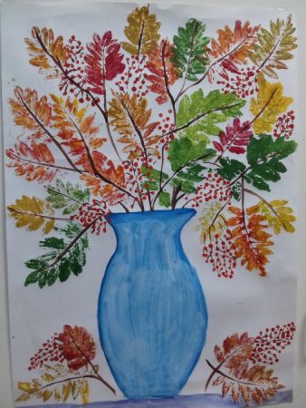 Рисование осенние цветы