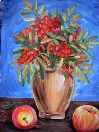 Рисование осенний букет