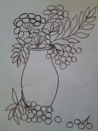 Осенний натюрморт карандашом