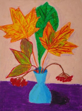 Ветка рябины» (рисование с натуры) (т.с.Комарова, стр.40)