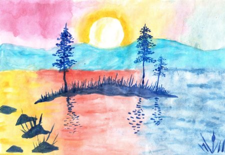 Эдвард Григ утро рисунок 3 класс