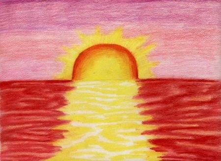 Домик с изображением солнца