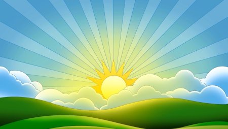 Иллюстрации детские утро