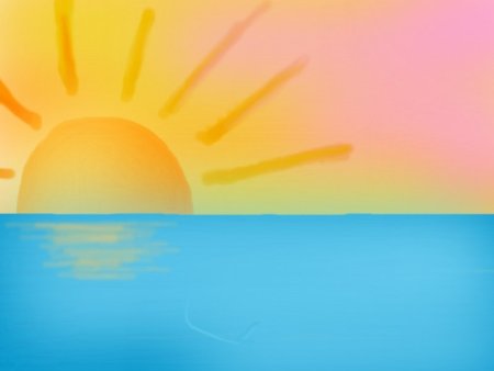 Рассвет мультяшный