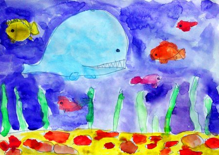 Детский рисунок морские обитатели (54 фото)