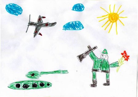 Рисунки на военную тему для дошкольников