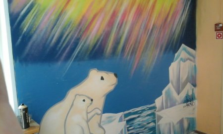 Северное сияние рисунок