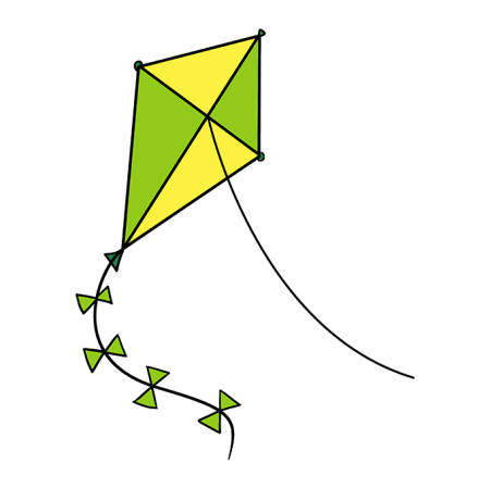 Воздушный змей иллюстрация