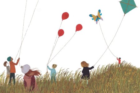 Ребенок с воздушным змеем