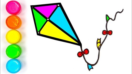 Рисунок воздушного змея для детей
