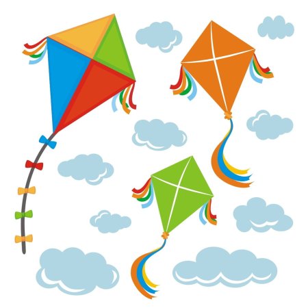 Воздушный змей мультяшный