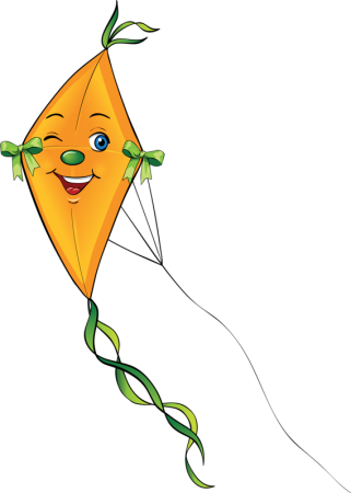 Рисунок воздушного змея для детей