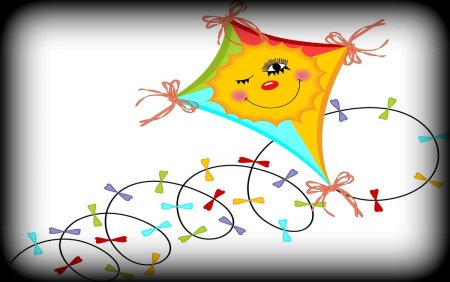 Воздушный змей мультяшный