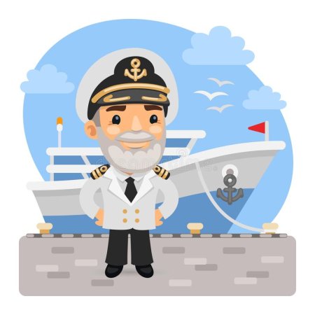 Капитан моряк Картун