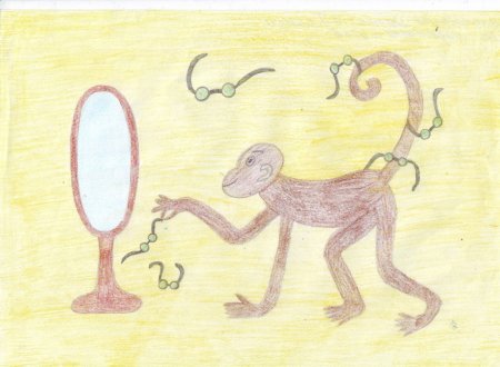Рисунок мартышка и очки детский (49 фото)
