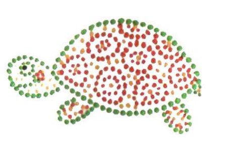 Точечное рисование ватными палочками