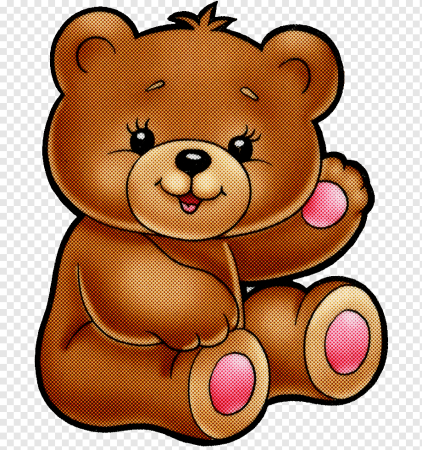 Раскраска плюшевый мишка