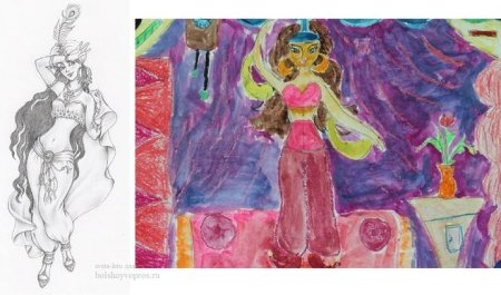 Рисунок к симфонической сюите Шехерезада