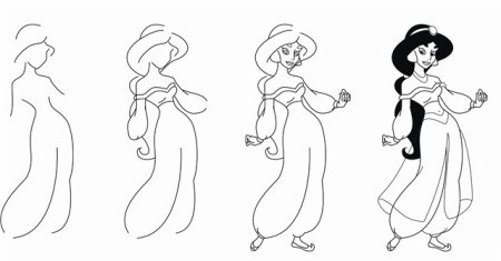 Рисунок Шахерезады Римского Корсакова