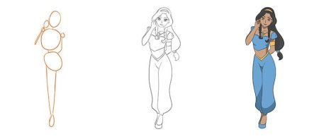 Раскраска восточные танцы