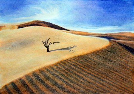 Рисование пустыня