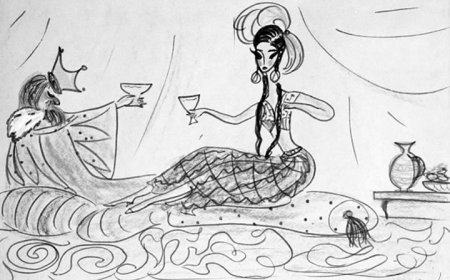 Раскраска Восточная красавица