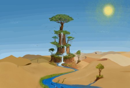 Нарисовать пустыню