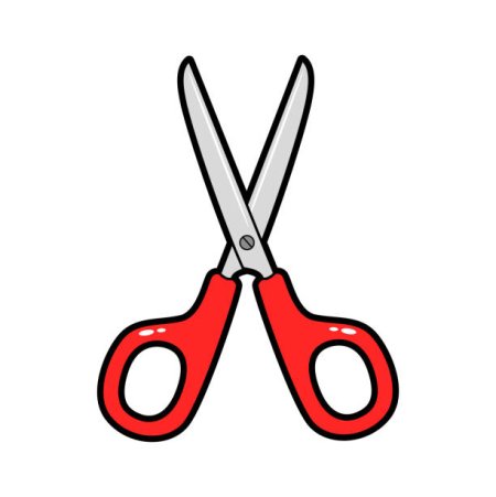 Ножницы на белом фоне