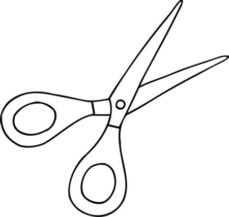 Ножницы раскраска