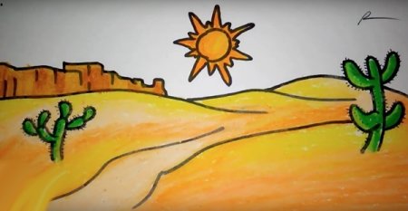 Лёгкие рисунки пустыни