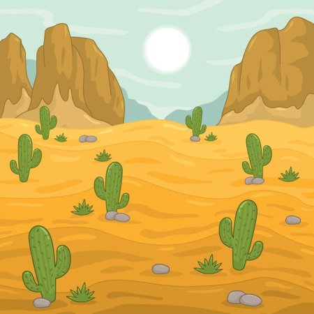 Рисунок пустыни