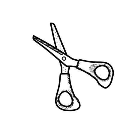 Ножницы раскраска