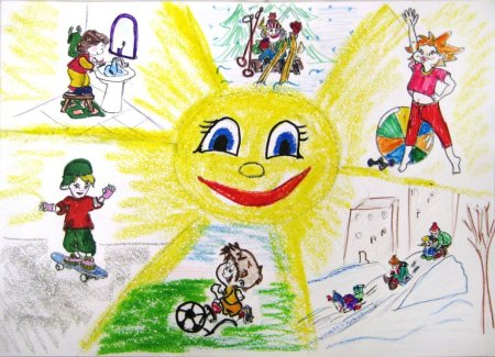 Здоровый образ жизни рисунки детей