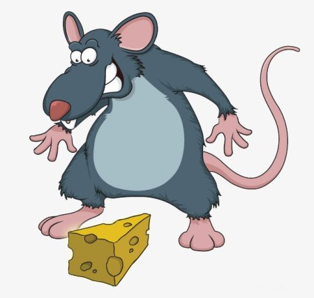 Лёгкая мультяшка мышка