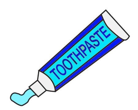 Зубная паста мультяшная