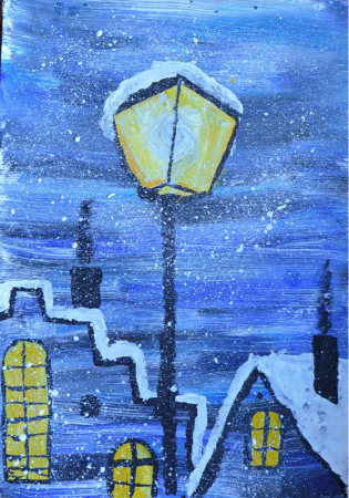 Фонарь рисунок гуашью для детей