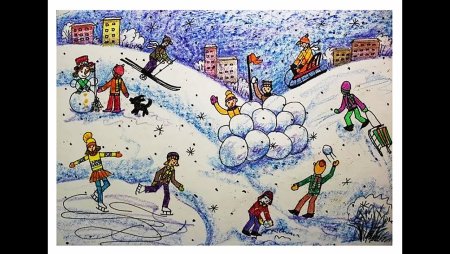 Зимние развлечения для детей в детском саду