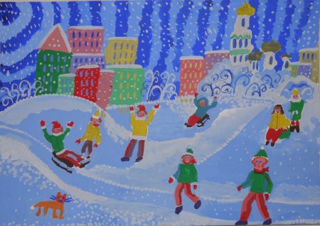 Зимняя игра царь горы