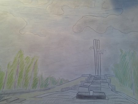 Парк Победы Саратов рисунок