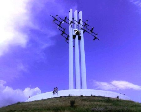 Саратов Соколовская гора памятник журавлям