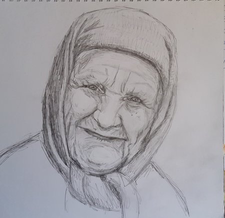 Бабушка рисунок