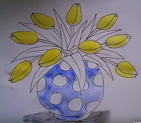 Ваза с цветами